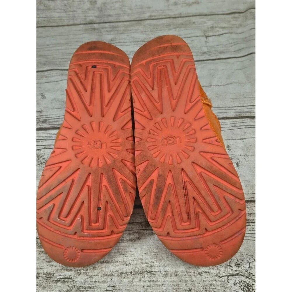 UGG Classic Ultra Mini Ankle Boots Orange Women Size 8